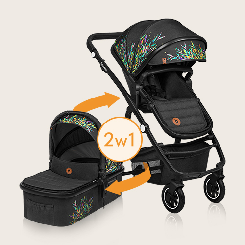 lionelo Amber 2 w 1 Dreamin — Wózek wielofunkcyjny
